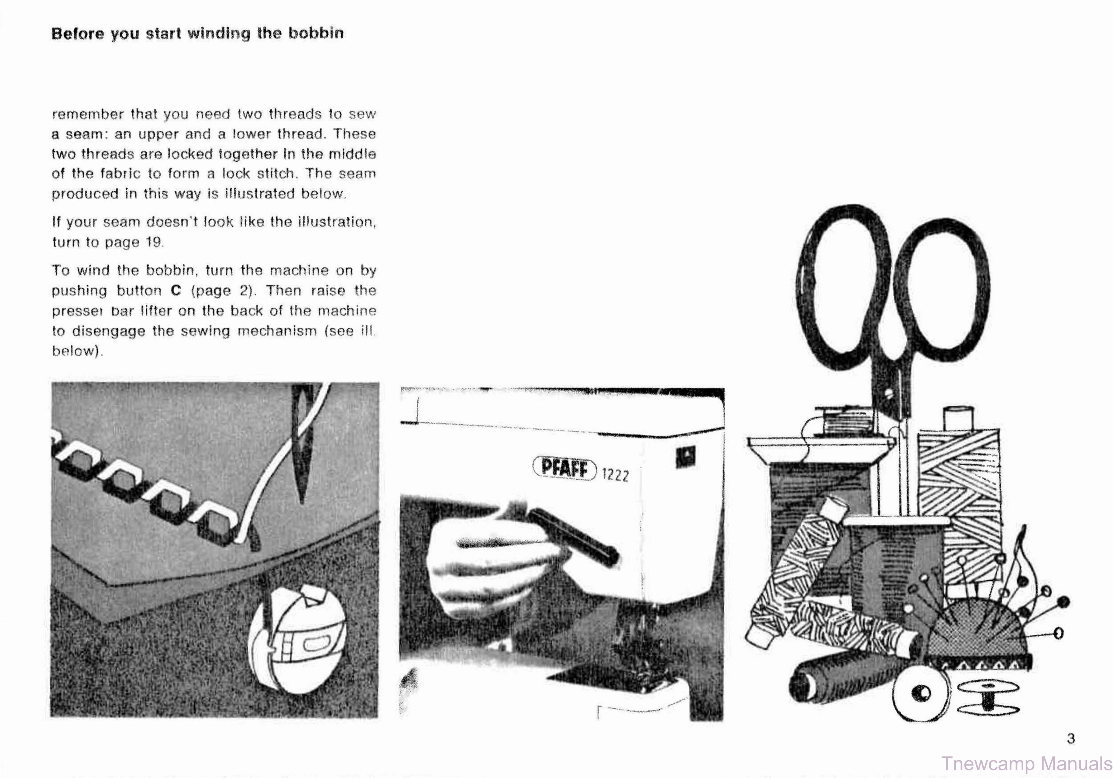 PFAFF 1221 1222 Service Manual and Owners Manual Instruction preview img 4