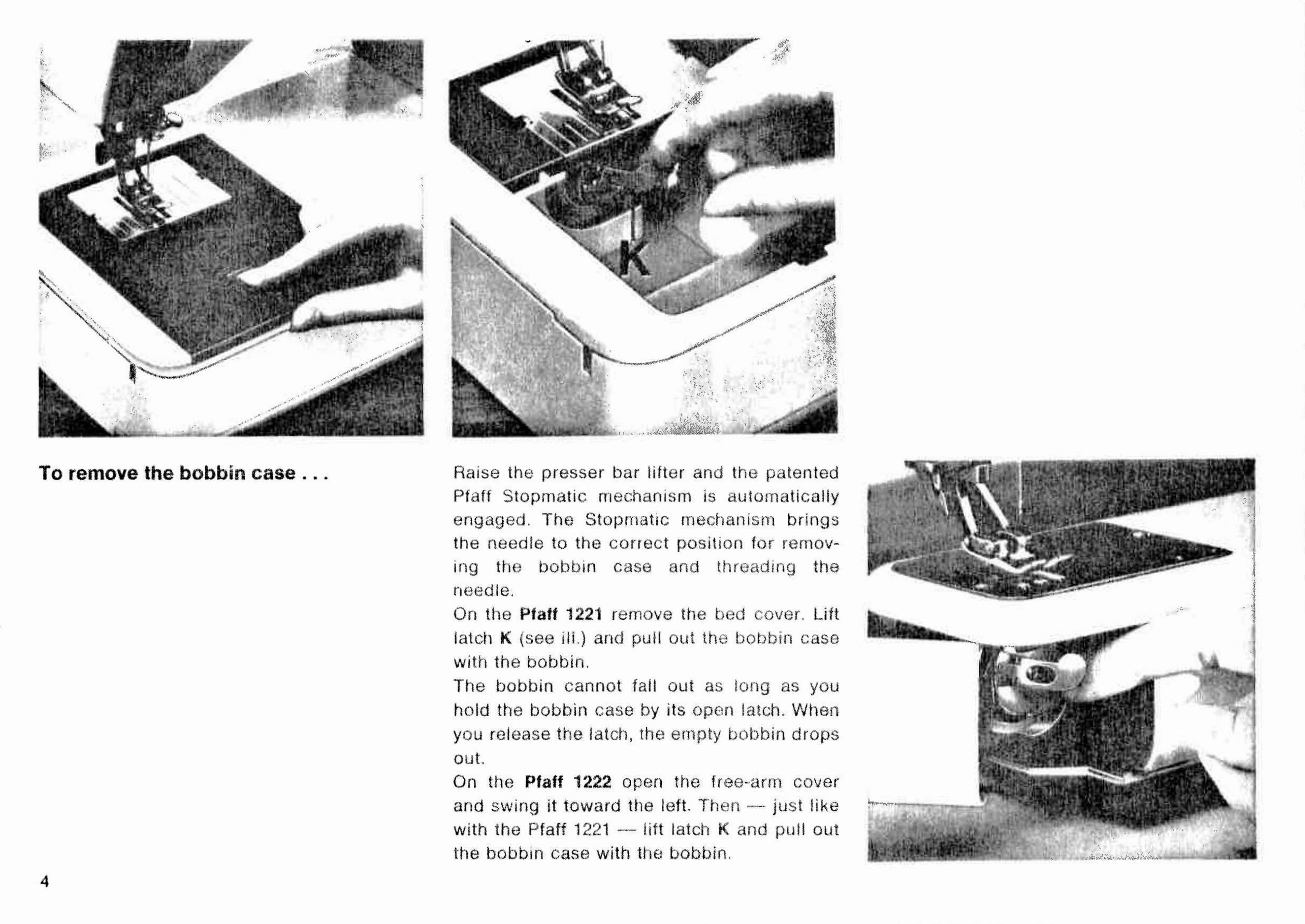 PFAFF 1221 1222 Service Manual and Owners Manual Instruction preview img 5