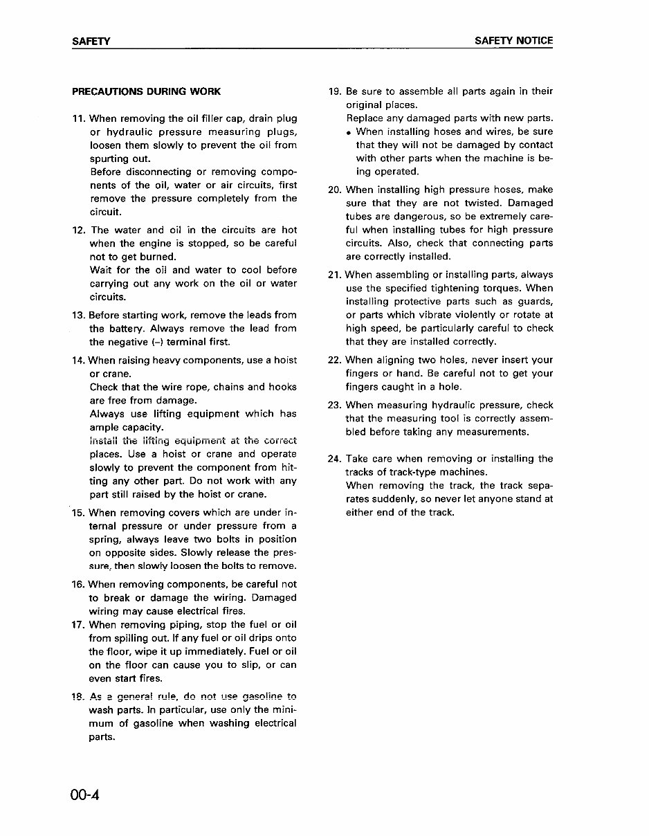 KOMATSU PC200-6 Hydraulic Excavator Service Shop Repair Manual (S/N: C10001 and up) preview img 4