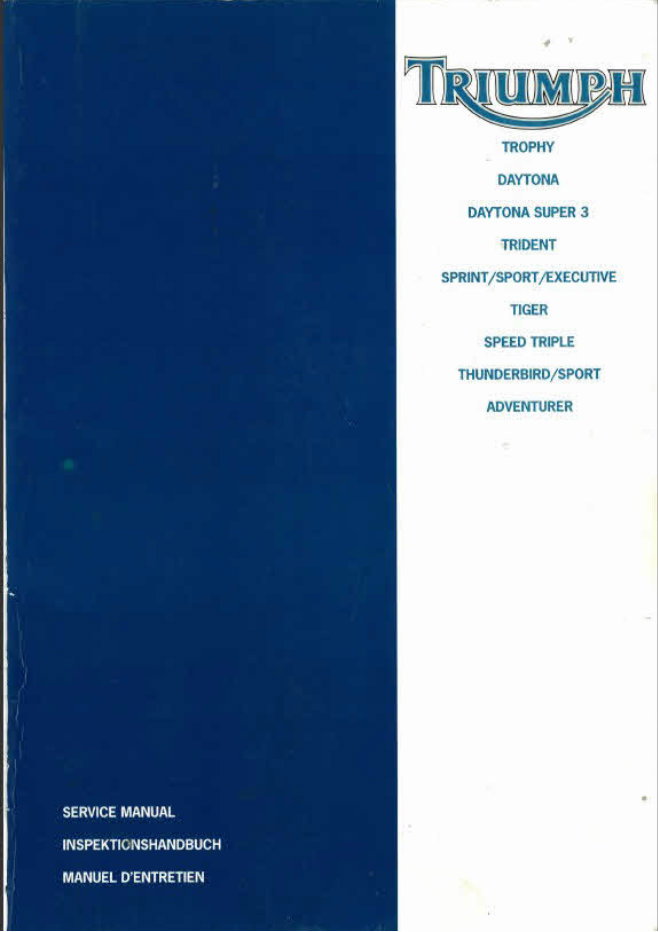 1991-1999 Triumph Daytona 900 Service & Repair Manual preview img 1
