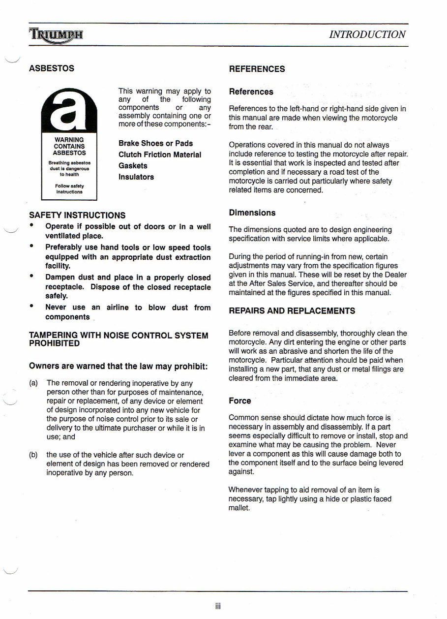 1991-1999 Triumph Daytona 900 Service & Repair Manual preview img 6