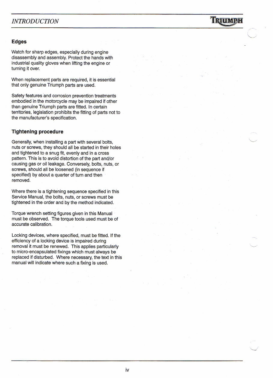 1991-1999 Triumph Daytona 900 Service & Repair Manual preview img 7
