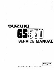 1983 Suzuki GS550 Workshop Service Repair Manual preview img 2