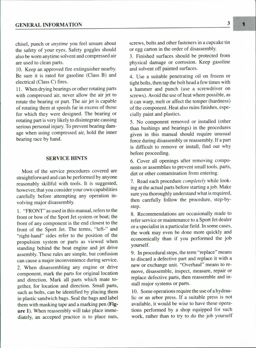 1993-1995 Mercury 90 HP and 120 HP Sport Jet Service & Repair Manual preview img 5