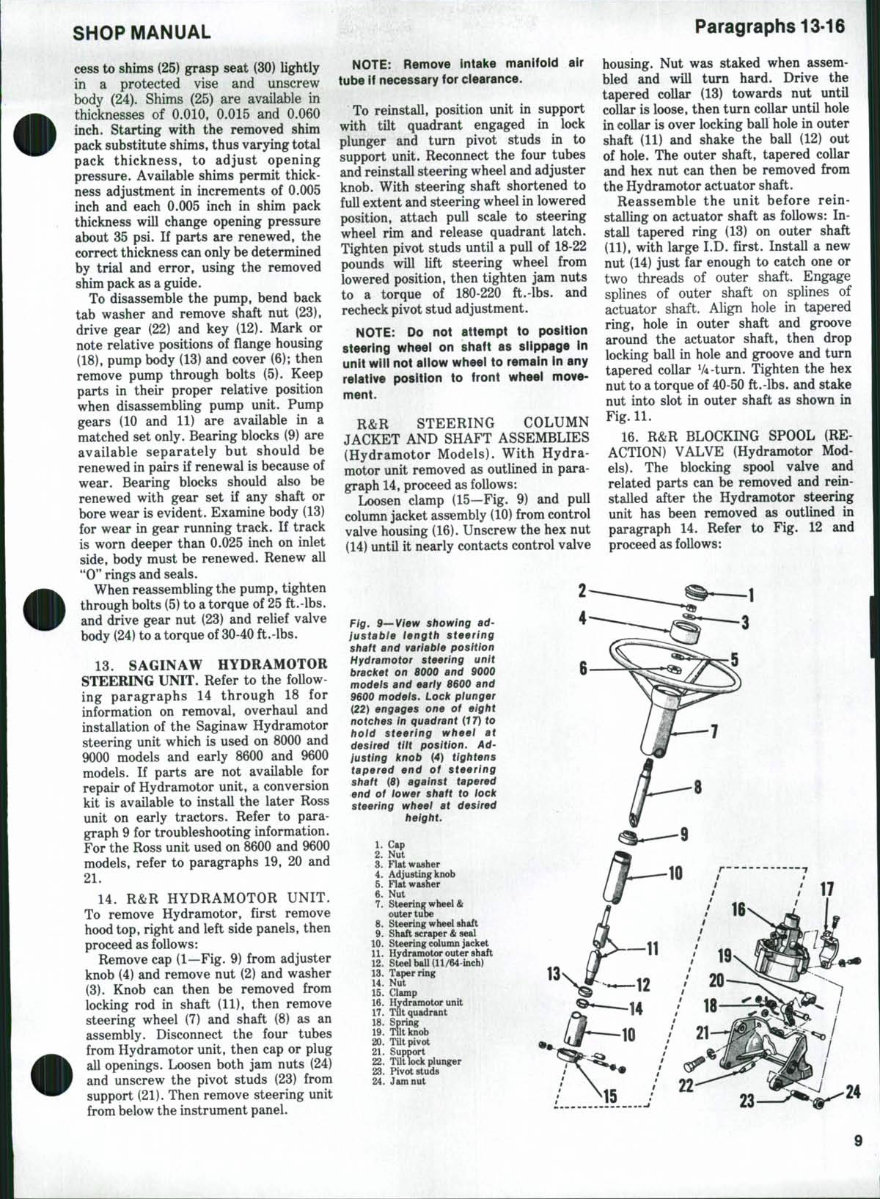Ford TW10 / TW20 / TW30 Tractor OEM Service & Repair Manual preview img 10