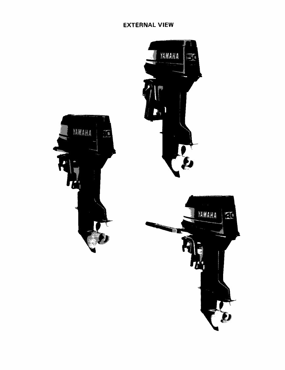 1987 Yamaha 40ESH Outboard service repair maintenance manual. Factory preview img 4