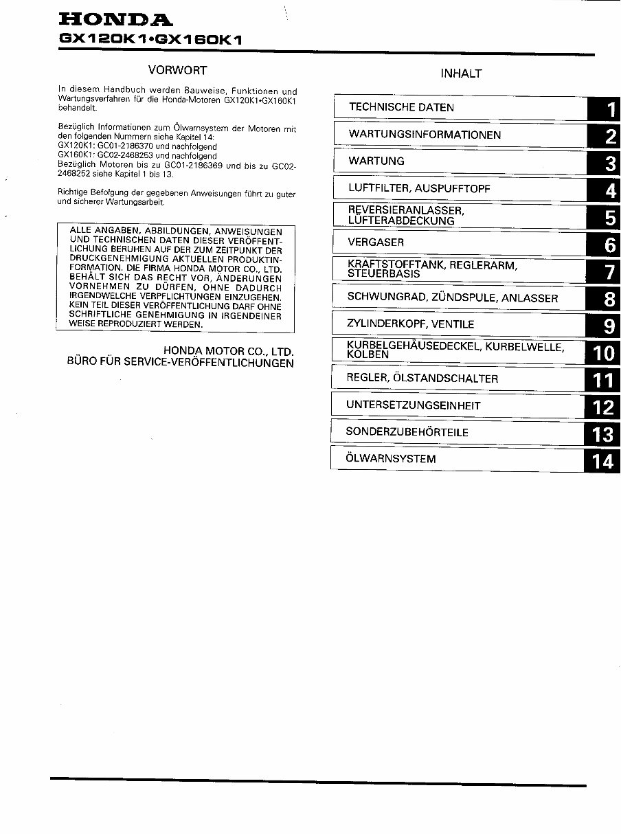 Honda GX160 Horizontal Shaft Engine Repair Manual preview img 3