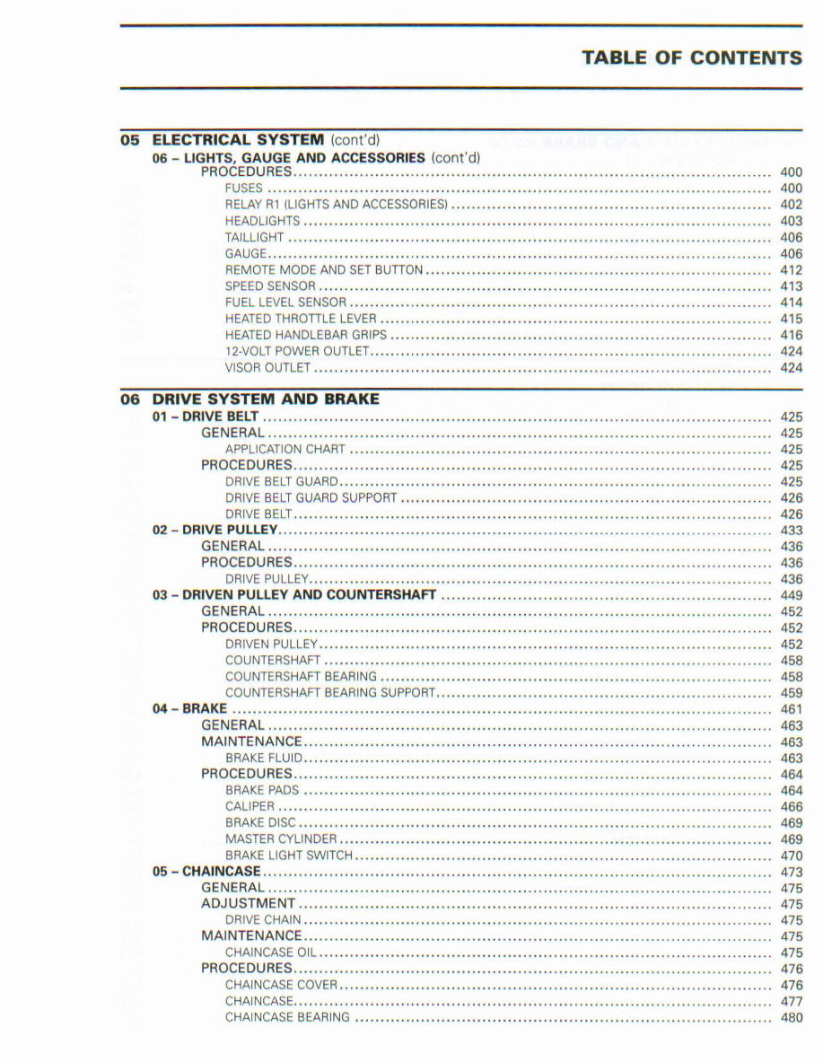 2009-2010 Skidoo REV XP XR Series Snowmobile Repair preview img 7