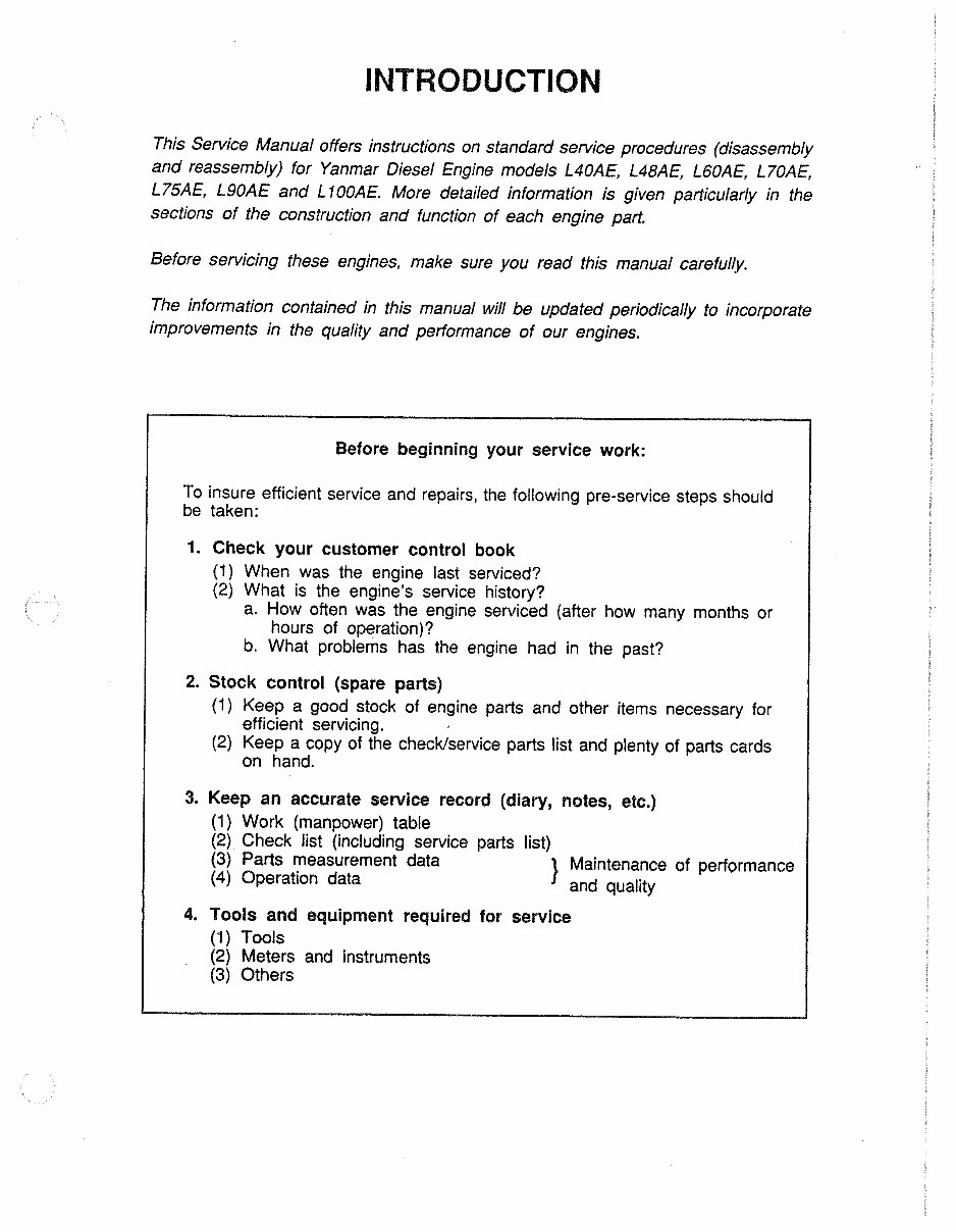 YANMAR L & A Series L40AE L48AE L60AE L70AE L75AE L90AE L10 preview img 3