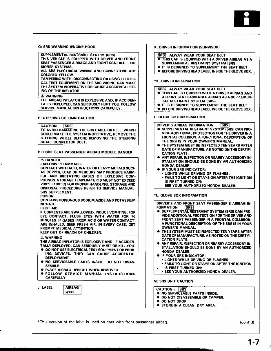 1991-1996 Honda Prelude - OEM Service & Work Shop Manual preview img 8