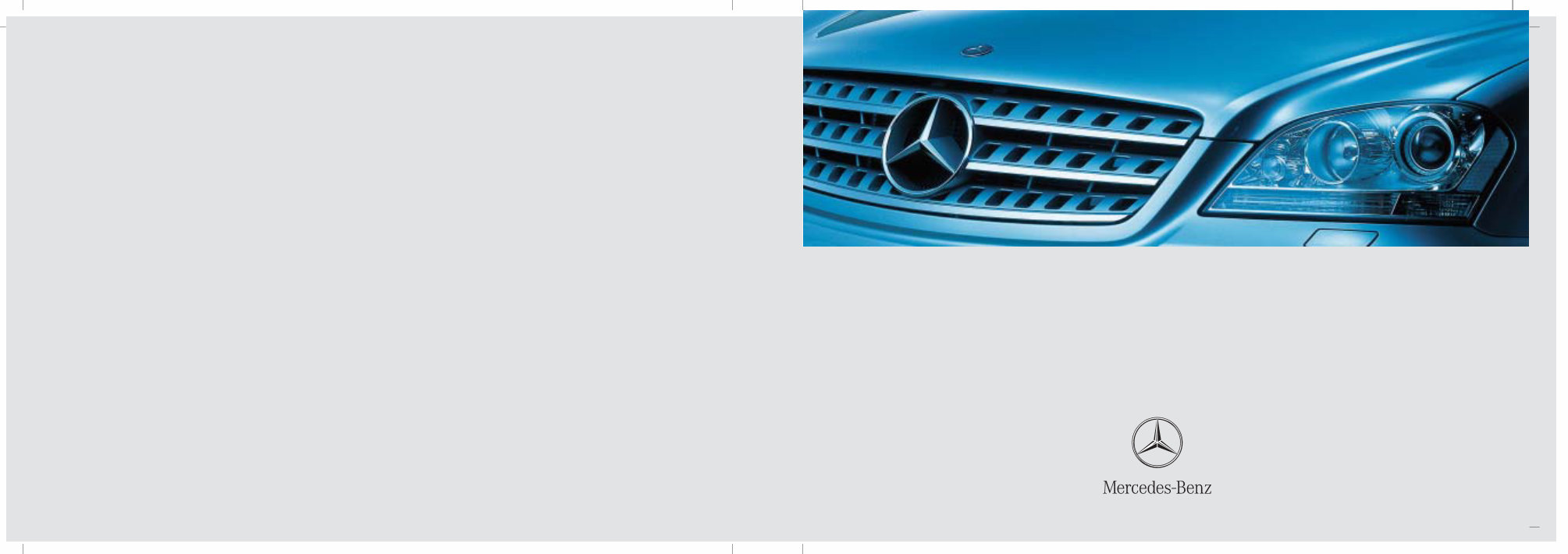 2006 Mercedes-Benz M-Class (ML350) W164 Owners Manual preview img 1