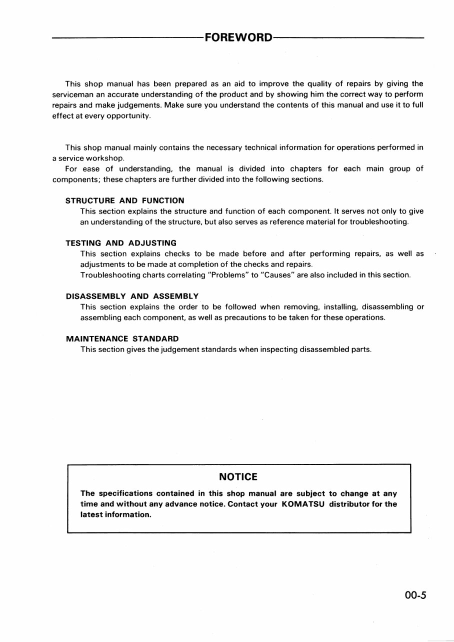 Komatsu PC120/PC130/PC150/PC180 Excavators OEM Service & Repair Manual preview img 9