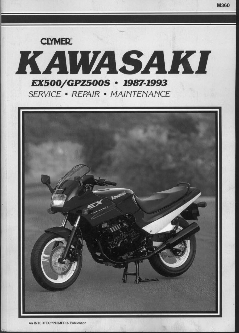 1987-1993 Kawasaki EX 500 GPZ 500 S Service & Repair Manual preview img 1