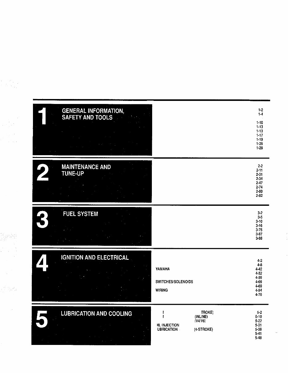 1984-2003 Yamaha Outboards OEM Service & Repair Manual preview img 1