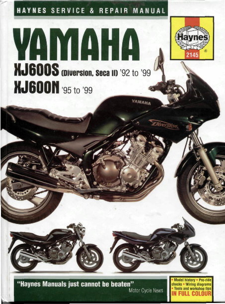 1992-1999 Yamaha XJ600S Diversion Seca 2 Service & Repair Manual preview img 1
