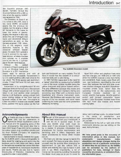 1992-1999 Yamaha XJ600S Diversion Seca 2 Service & Repair Manual preview img 8