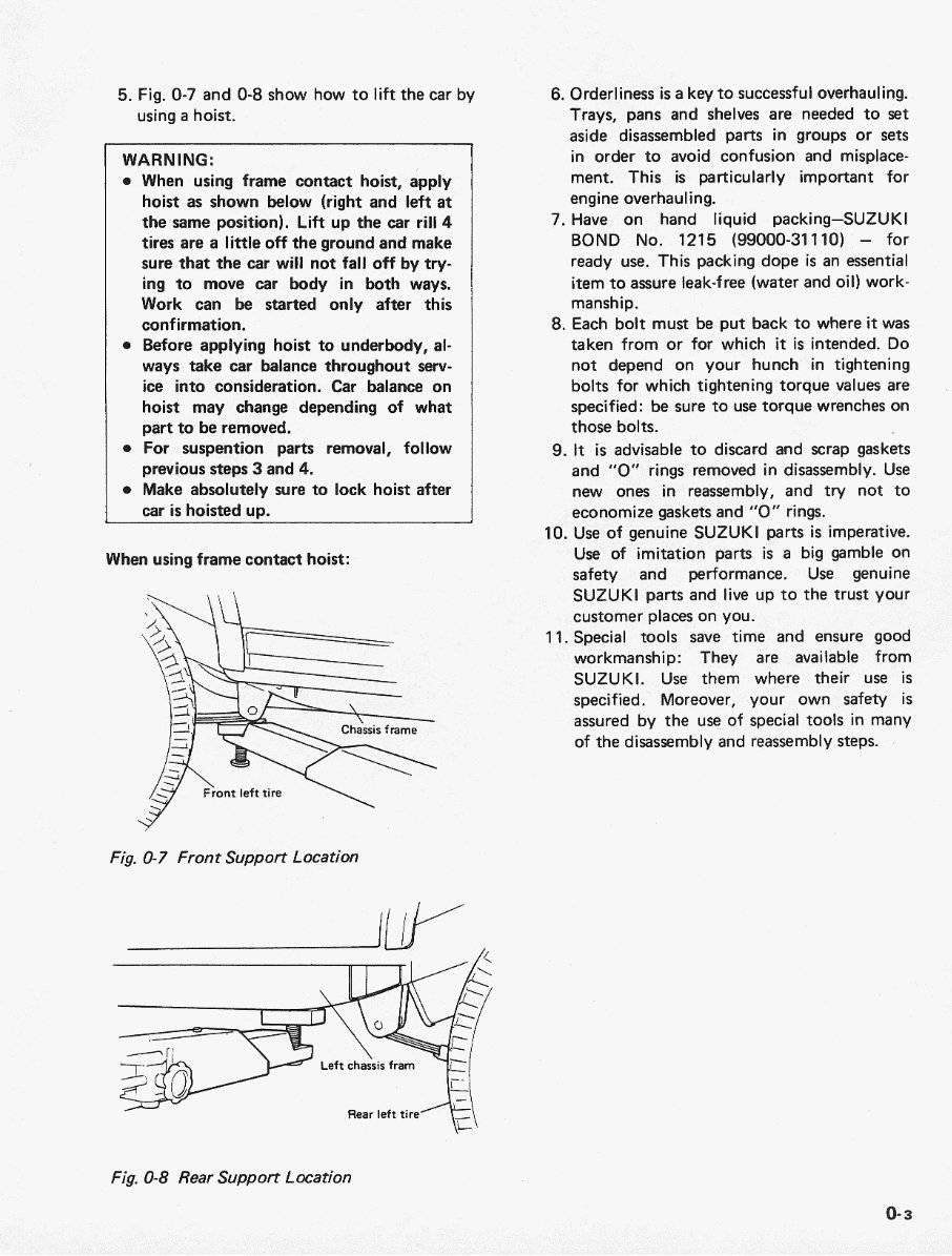SUZUKI SJ50 SJ51 SJ413 MASTER Service Repair Manual preview img 7