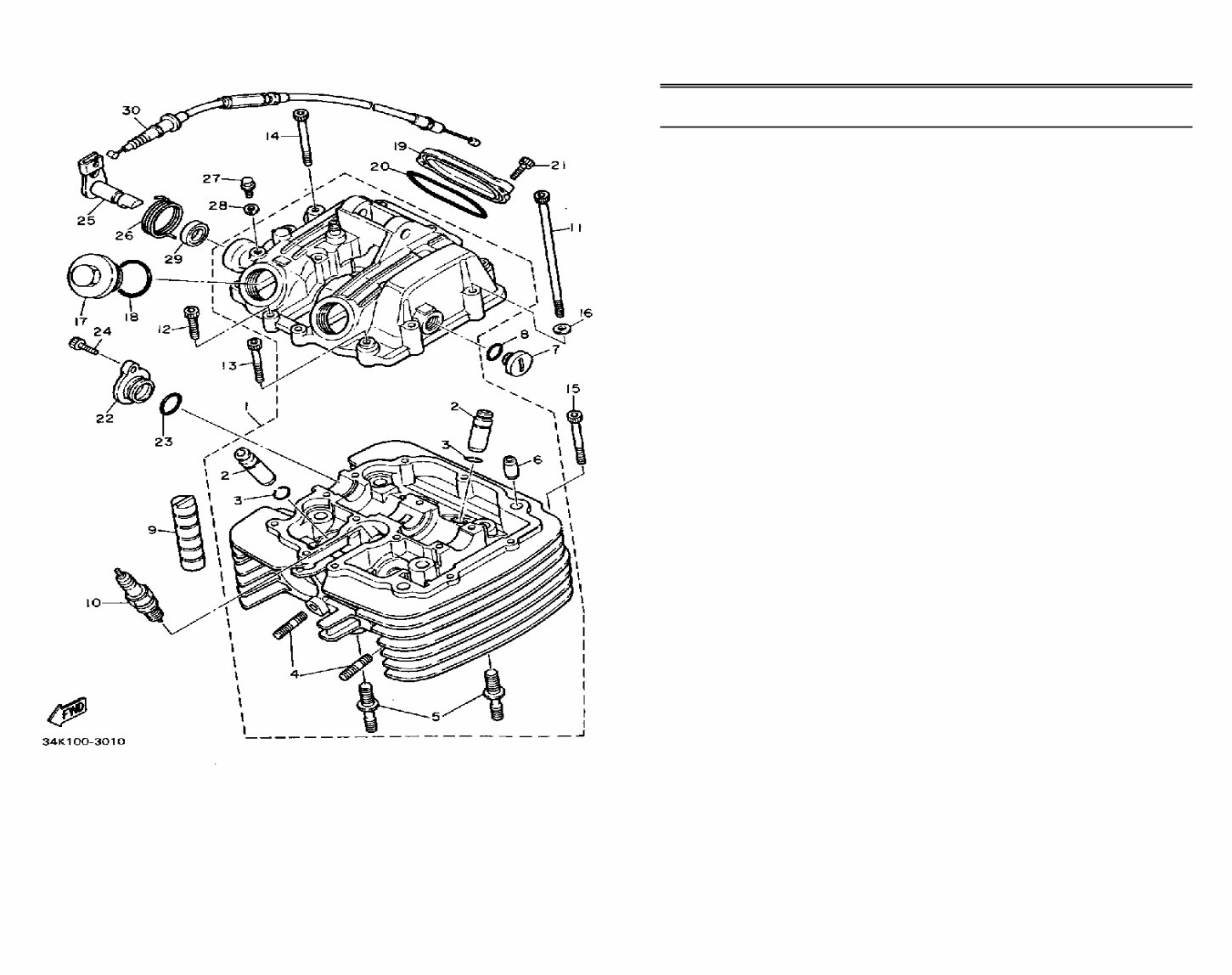 YAMAHA TT600 K L Parts Manual Catalog 1983-1984 preview img 4