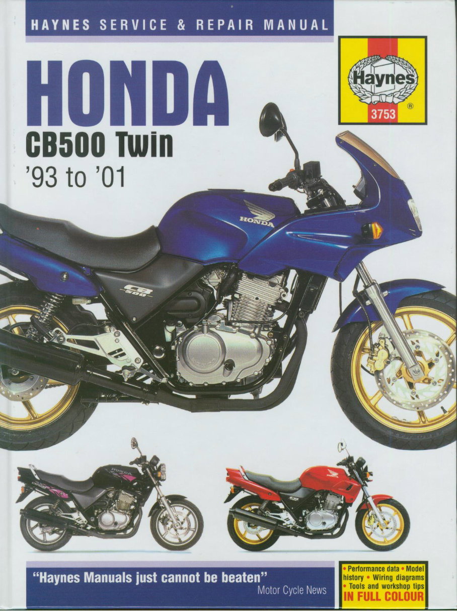HONDA CB500 TWIN Service Repair Manual 1993 1994 1995 1996 1997