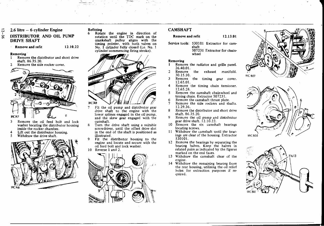 Land Rover LandROVER Overhaul repair manual for the 2.6 LITRE 2.6L 6 cylinder petrol engine preview img 2