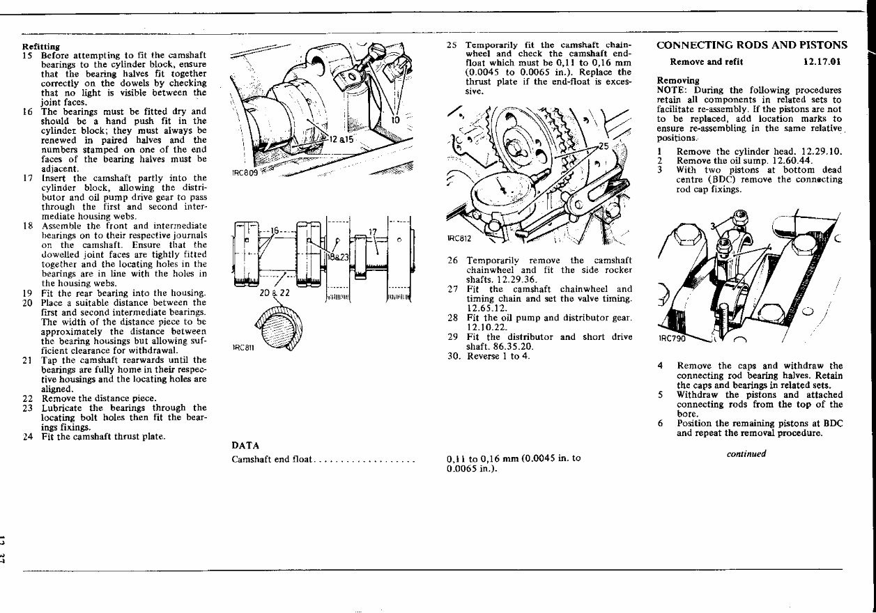 Land Rover LandROVER Overhaul repair manual for the 2.6 LITRE 2.6L 6 cylinder petrol engine preview img 3