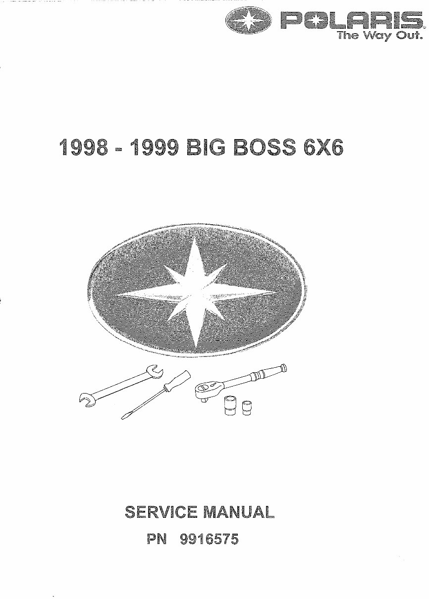 1998-1999 Polaris Big Boss 6x6 ATV Repair Manual preview img 1