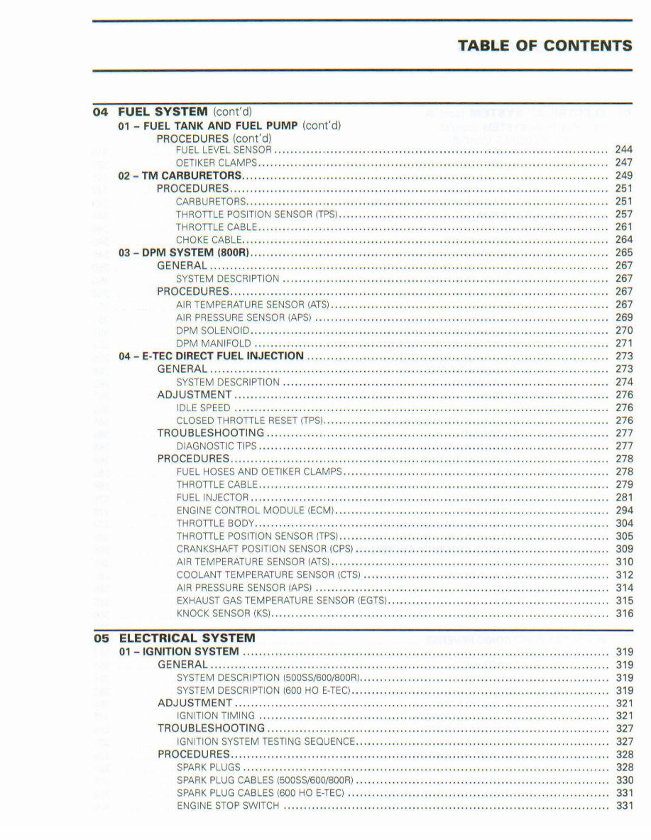 2009 Ski-Doo REV Series Snowmobile Service Manual preview img 5