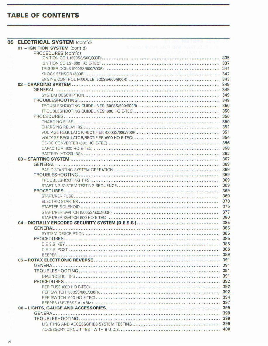 2009 Ski-Doo REV Series Snowmobile Service Manual preview img 6
