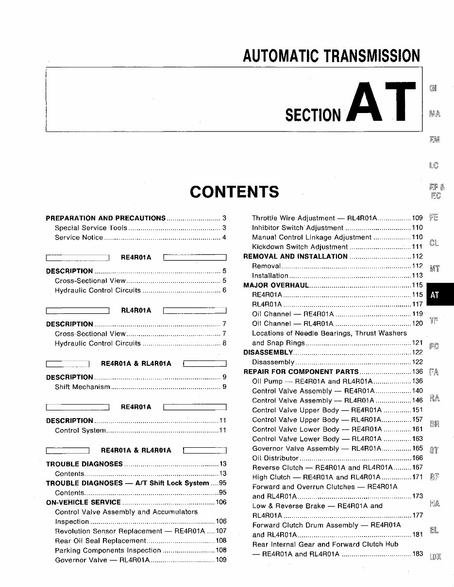 1994 Nissan D21 Service & Repair Manual preview img 1