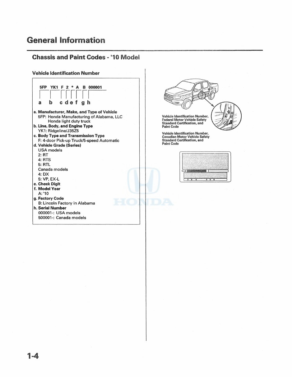 2009 Honda Ridgeline Service & Repair Manual preview img 6