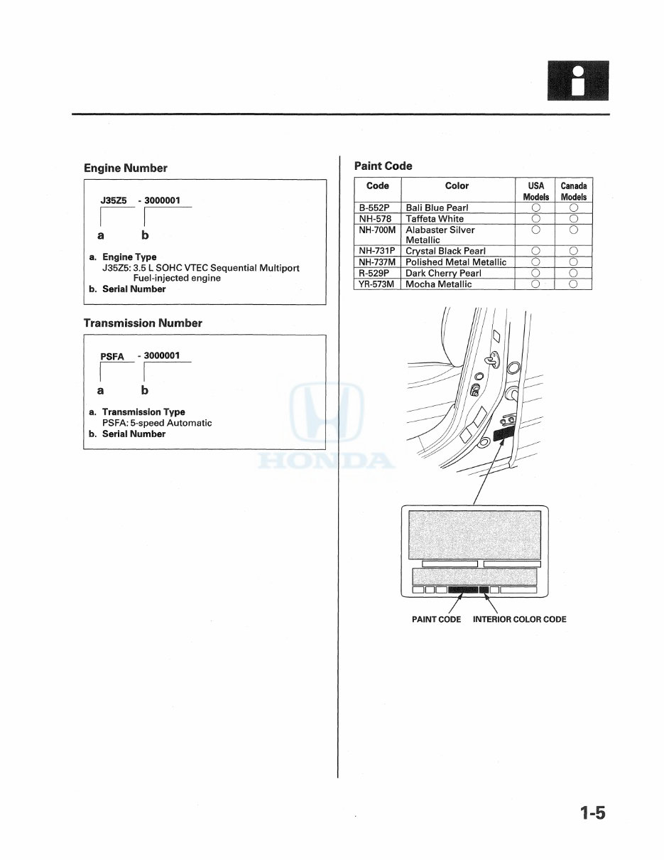 2009 Honda Ridgeline Service & Repair Manual preview img 7