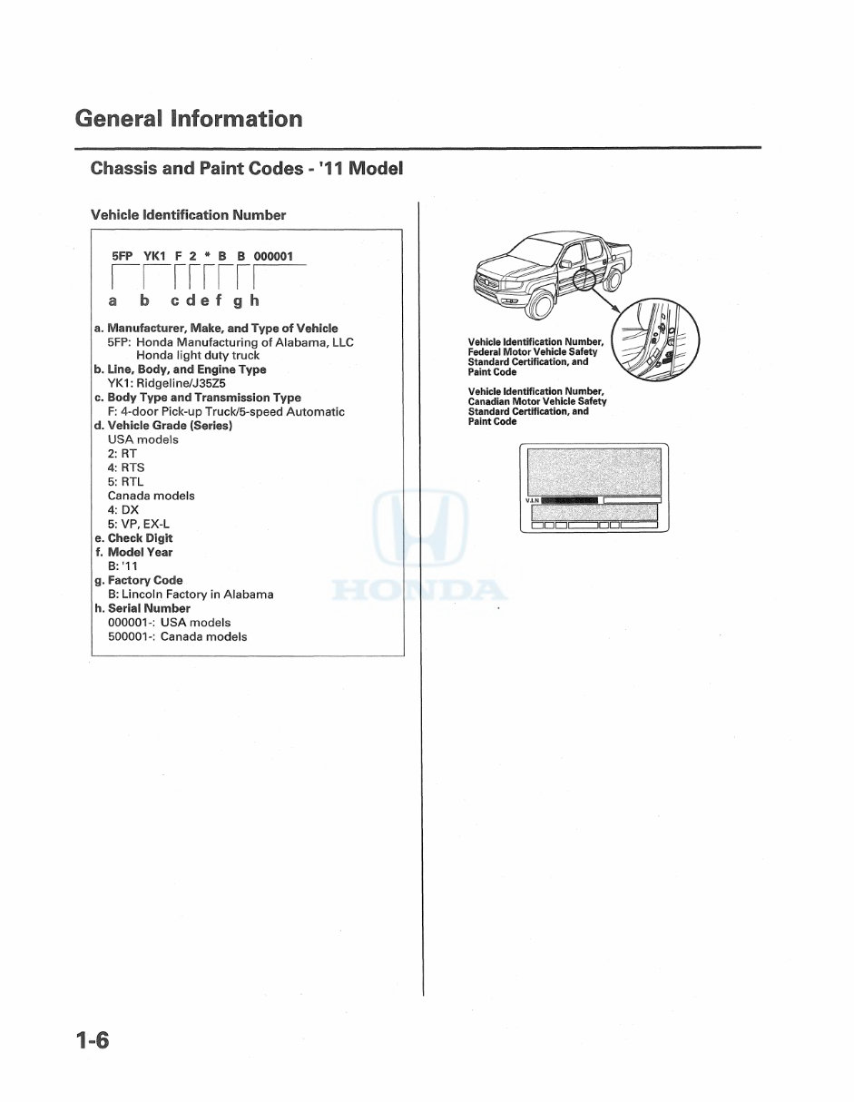2009 Honda Ridgeline Service & Repair Manual preview img 8