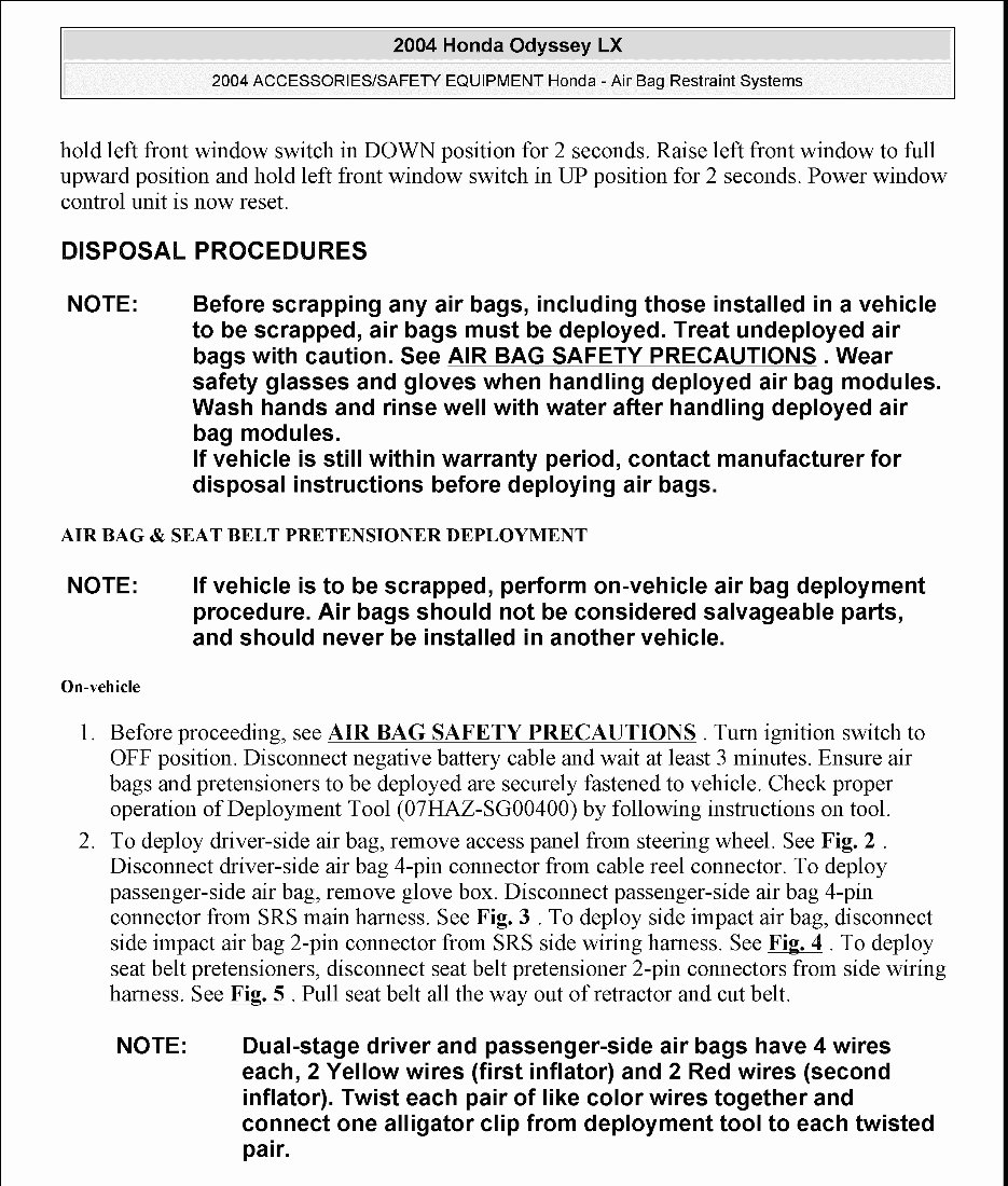 2008 Honda Element Service & Repair Manual preview img 10