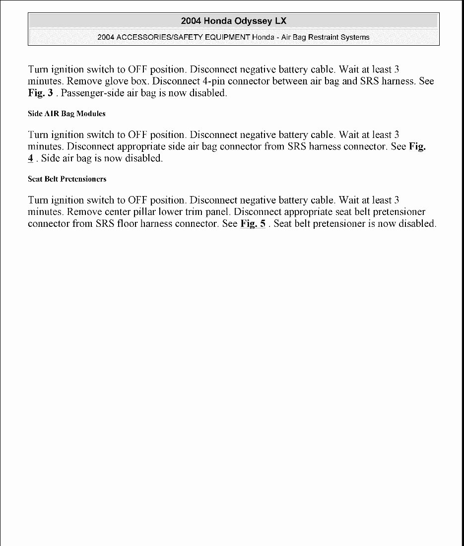 2008 Honda Element Service & Repair Manual preview img 5
