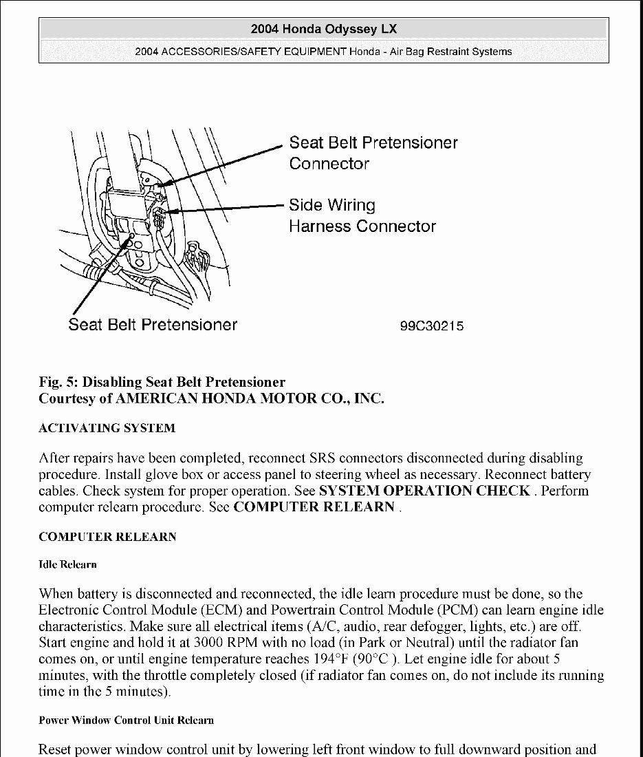 2008 Honda Element Service & Repair Manual preview img 9