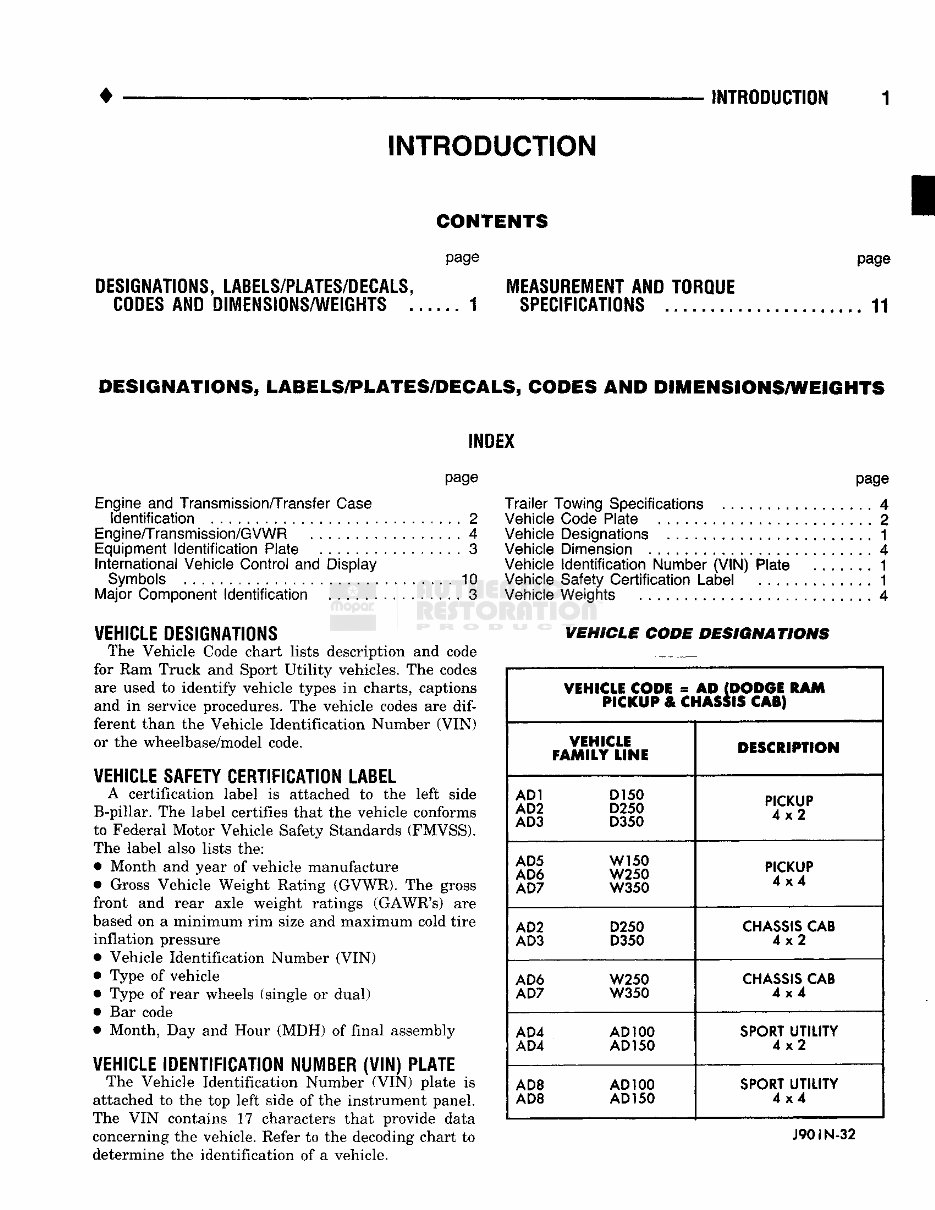 1990 Dodge W350 Service & Repair Manual preview img 6