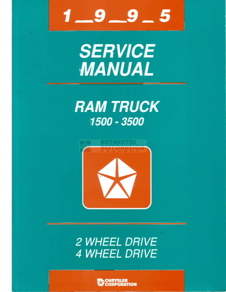 1995 DODGE RAM Service and Repair Manual preview img 1