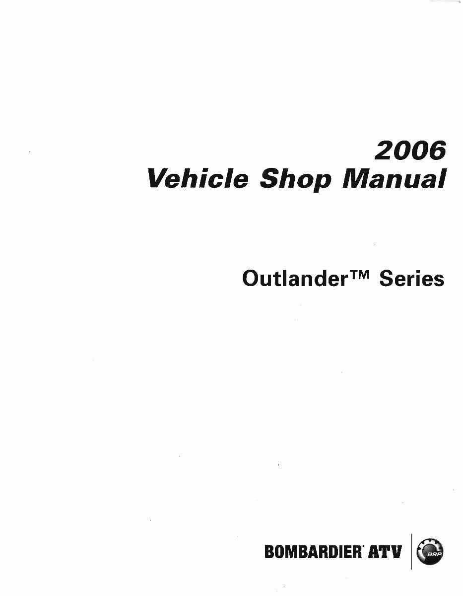 2006 Can-Am Outlander 400 Service & Repair Manual preview img 2
