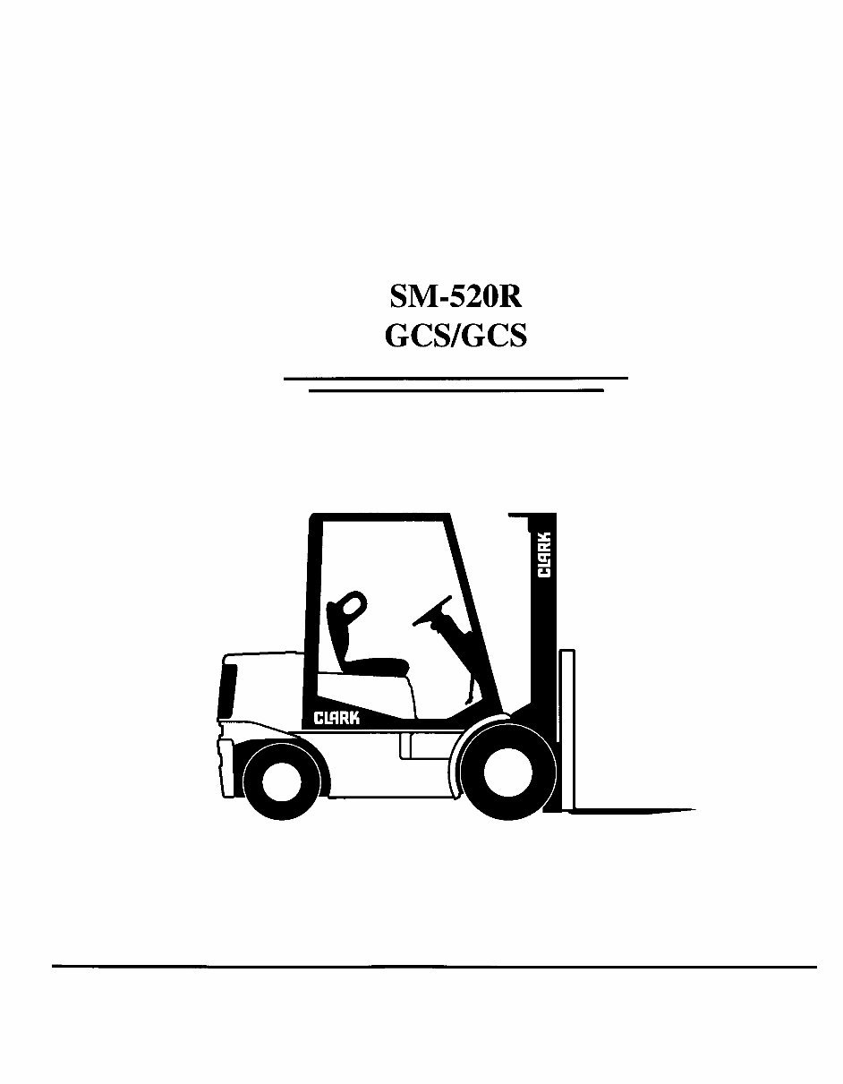 GCS GPS Standard Forklift Service Repair Workshop Manual preview img 1