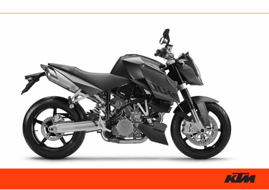 2007 Ktm 990 Super Duke / 990 Super Duke R Owners Manual preview img 1