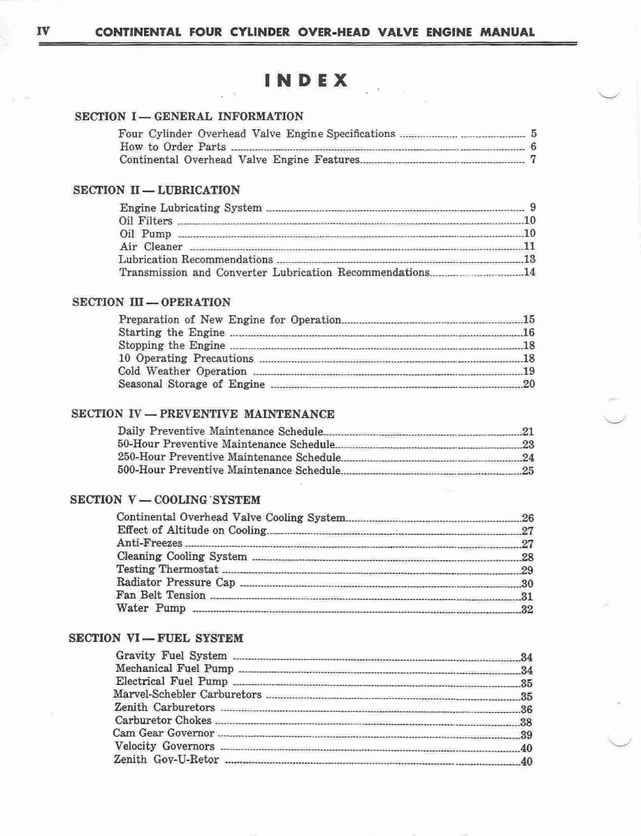 Massey Ferguson 4 cylinder Continental Gas Engines Manual preview img 5