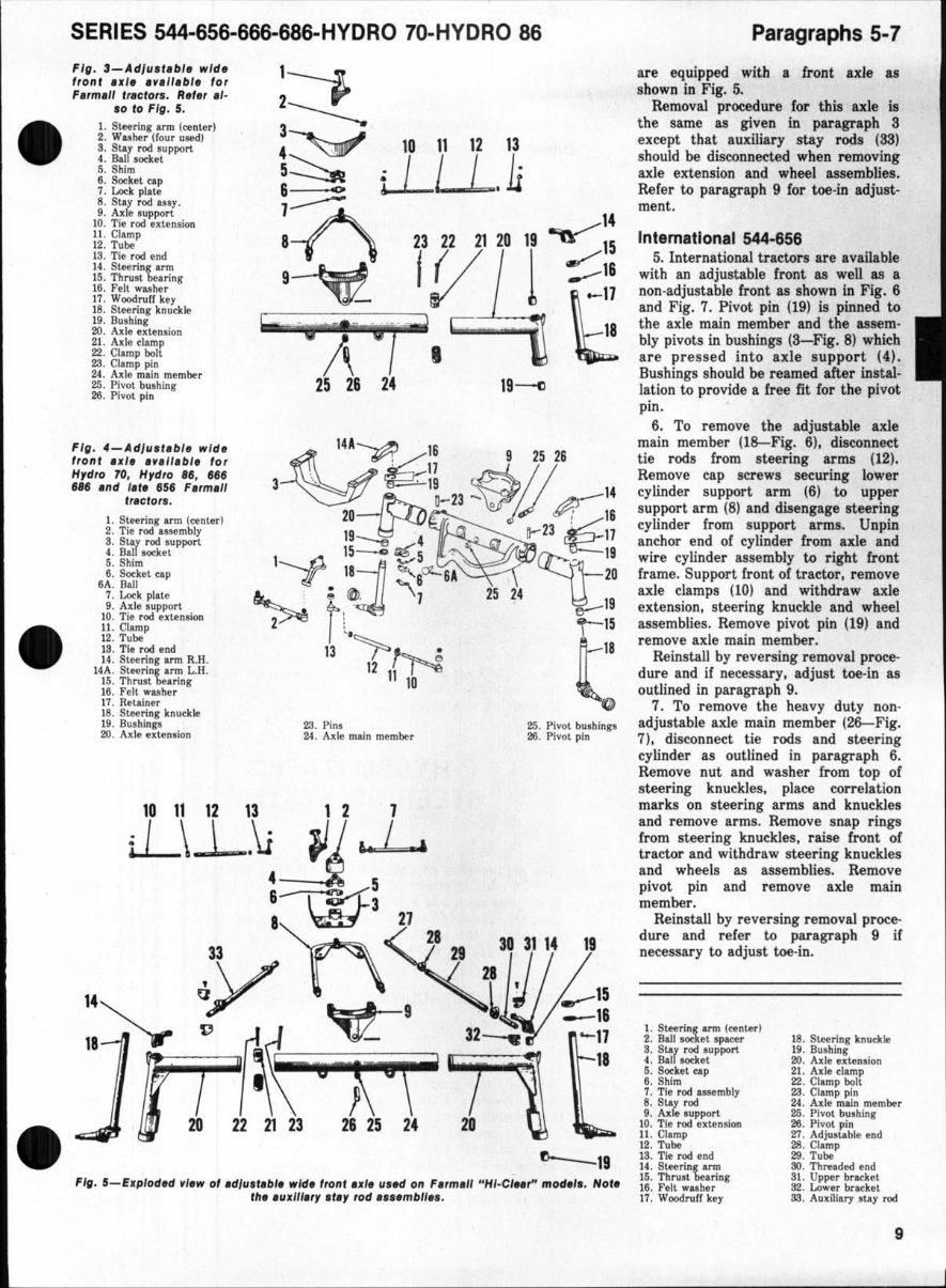 IH International Hydro 70 & 86 Tractor Shop Workshop Service Repair Manual - IMPROVED - preview img 9