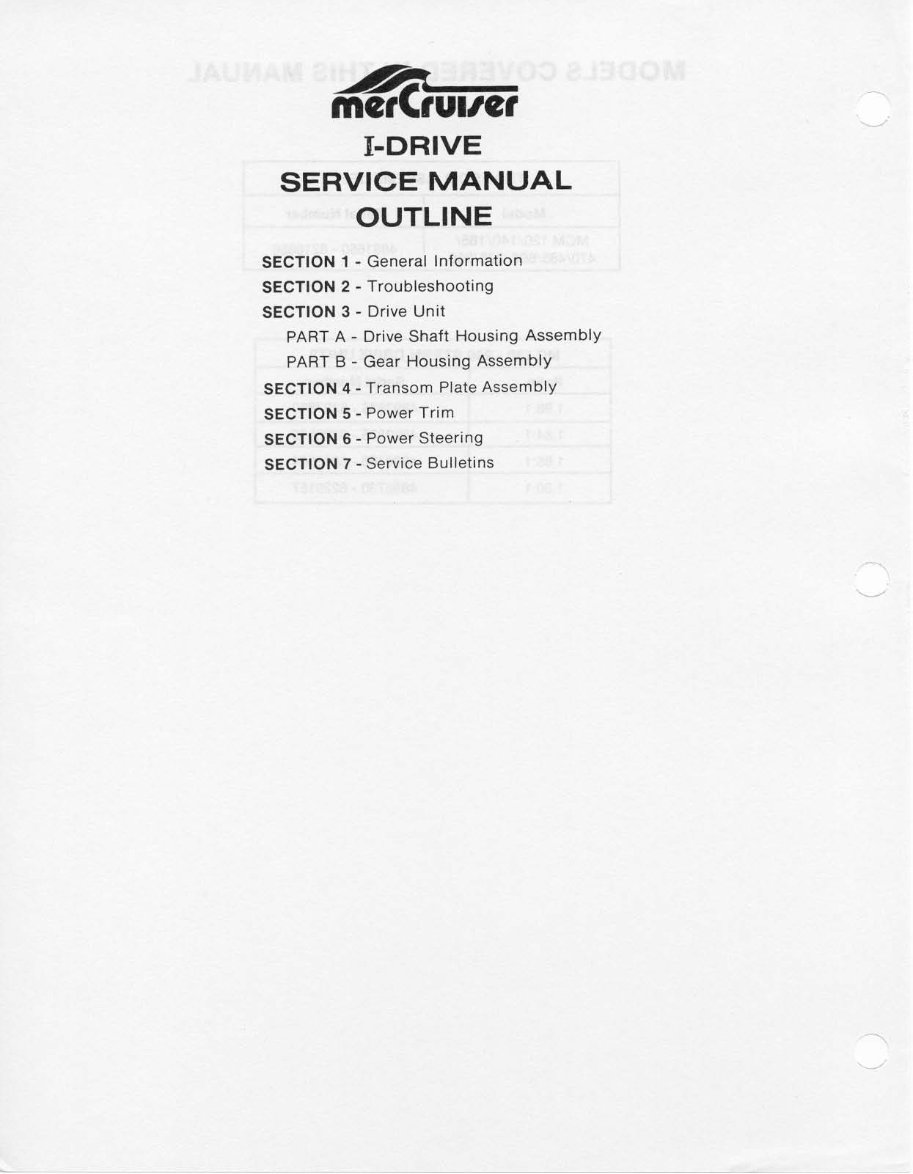 Mercury Mercruiser #4 MCM 120-260 Workshop Repair manual preview img 4