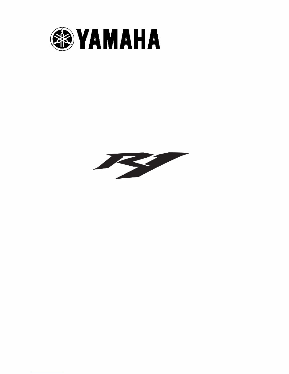 2009-2011 Yamaha R1 YZF R1 Service & Repair Manual preview img 1