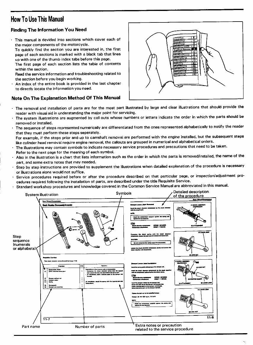 1990-1992 Honda CBR1000F Service & Repair Manual preview img 3