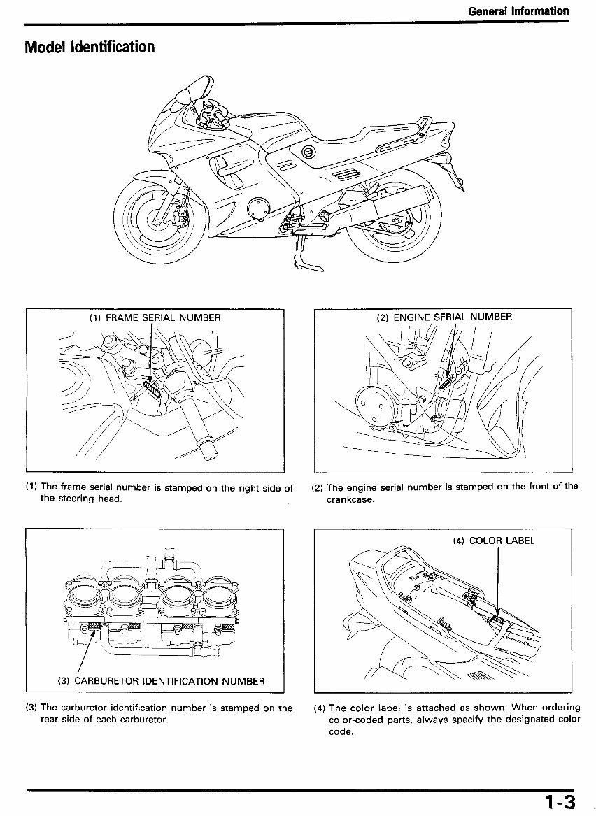 1990-1992 Honda CBR1000F Service & Repair Manual preview img 7