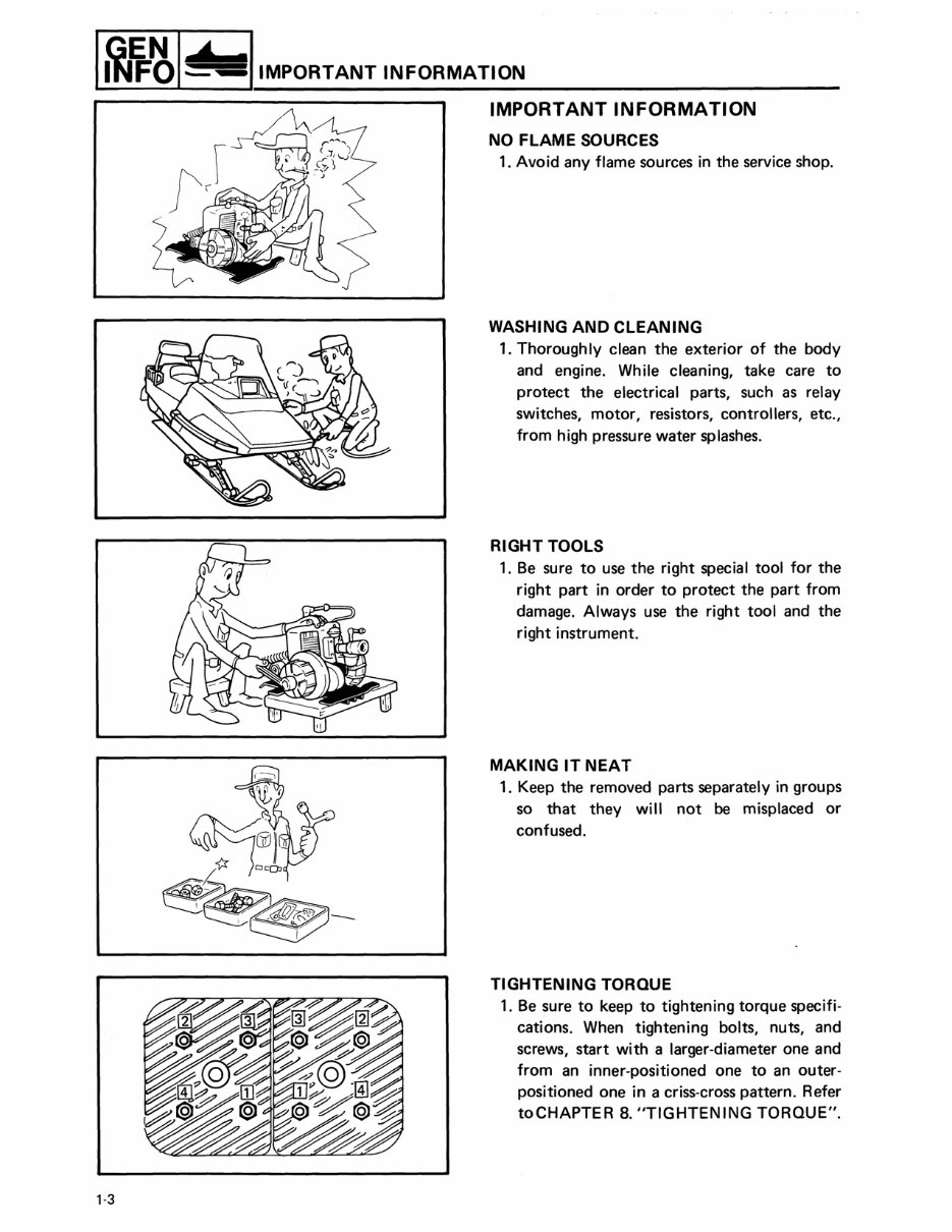 1988-1989 Yamaha Enticer 340/400 Snowmobile Service & Repair Manual preview img 6