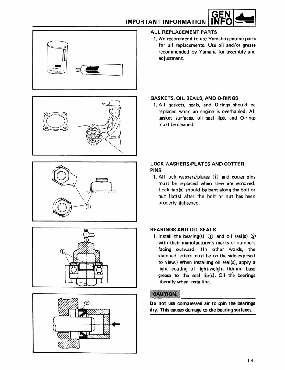 1988-1989 Yamaha Enticer 340/400 Snowmobile Service & Repair Manual preview img 7