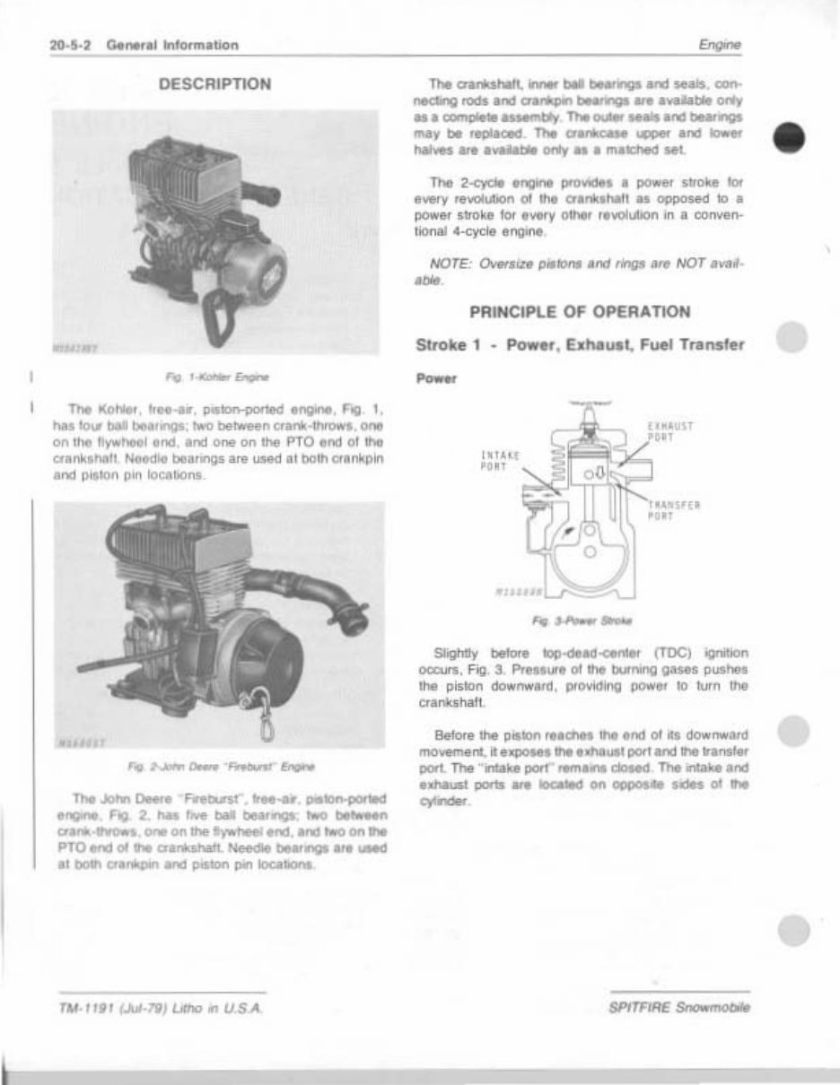 1978-1980 JOHN DEERE SPITFIRE SNOWMOBILE Repair Manual preview img 9