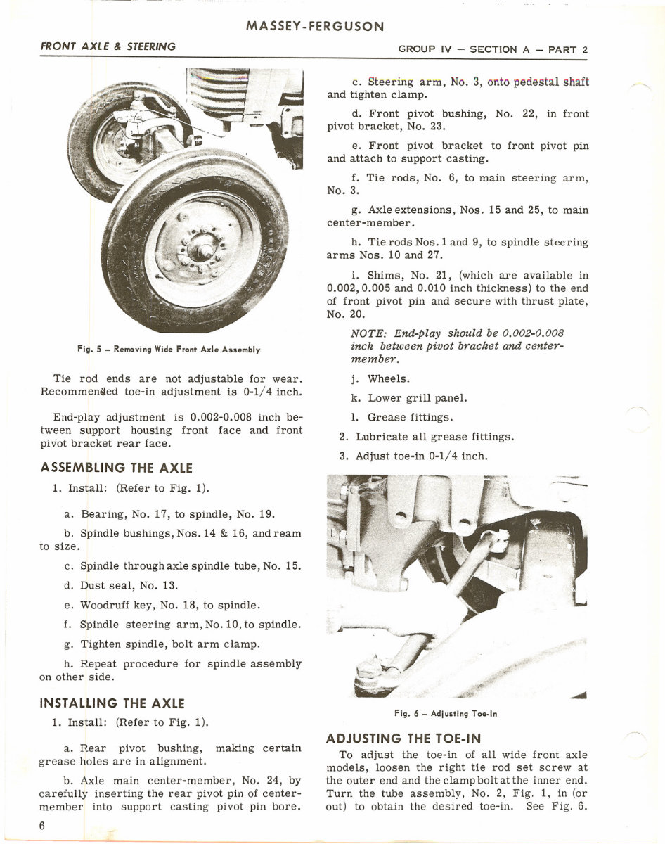 Massey Ferguson 50 & 65 Tractor Service & Repair Manual preview img 4
